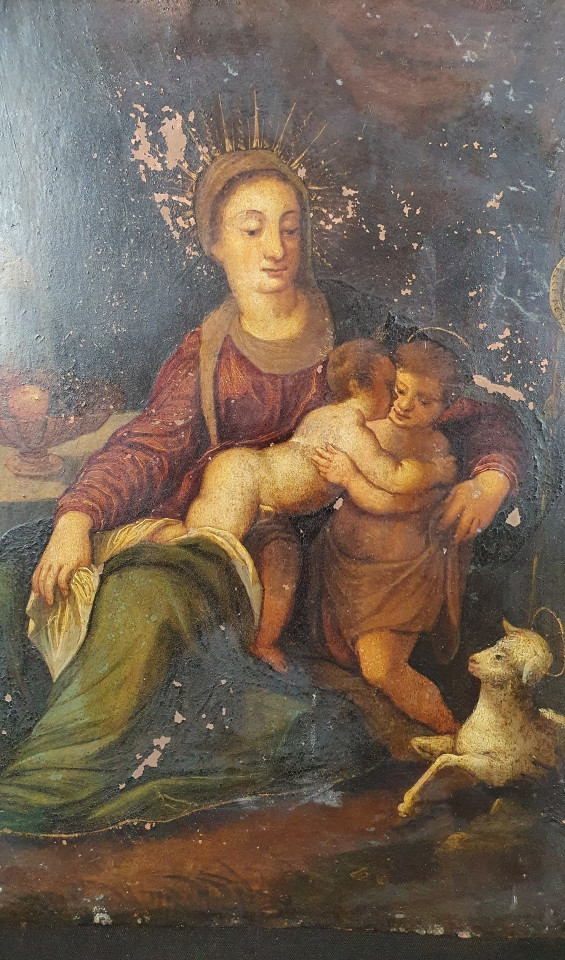 Madonna, Bambino e San Giovannino Antichità Ioviero