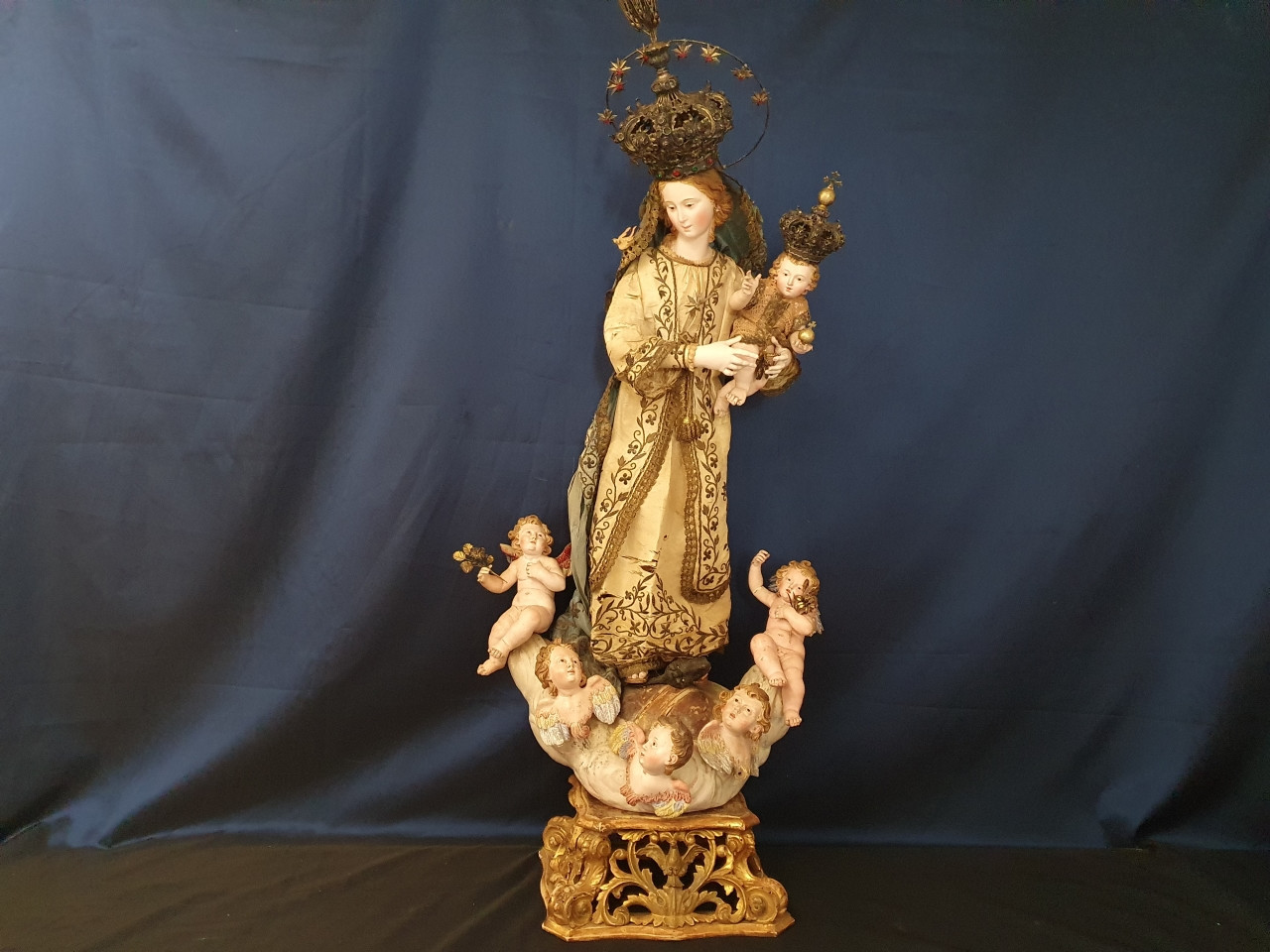 Madonna Immacolata scultura dell'800 napoletano - Antichità Ioviero
